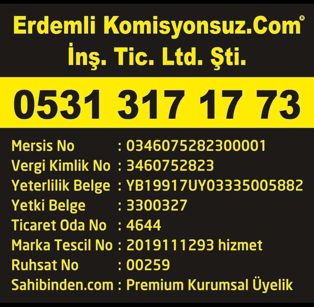 ERDEMLİKOMİSYONSUZ 1+1 SATILIK DAİRE ERDEML resmi